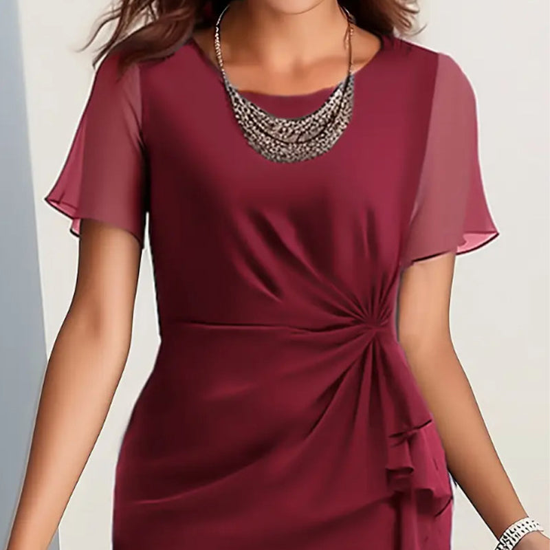 Amelia – Elegant Draperet Kjole