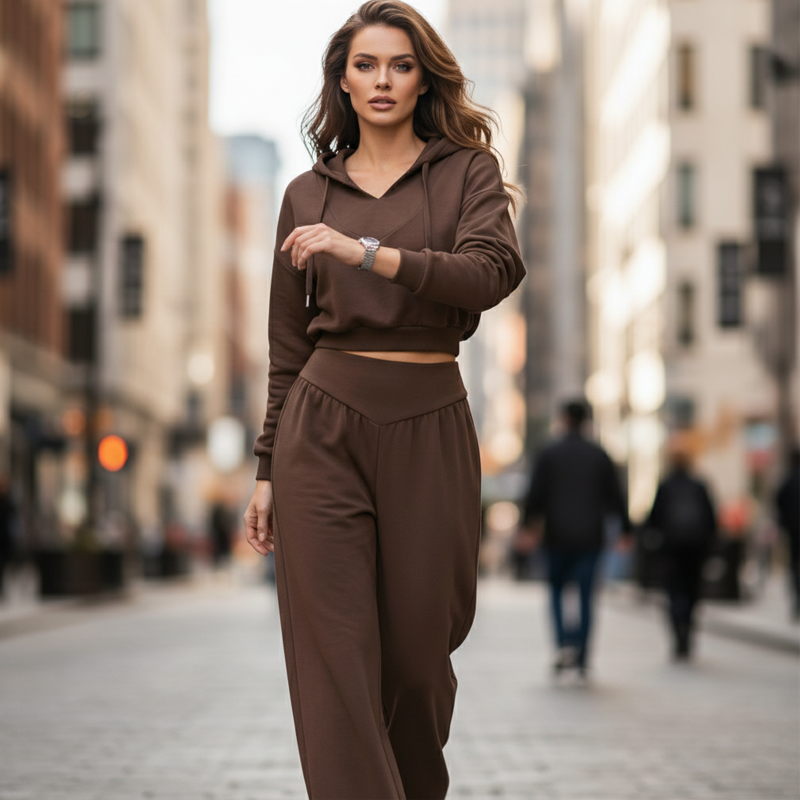 Isaline™ – Moderne Cropped Lounge Sæt