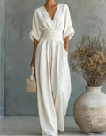 Noelia – Elegant jumpsuit med V-hals