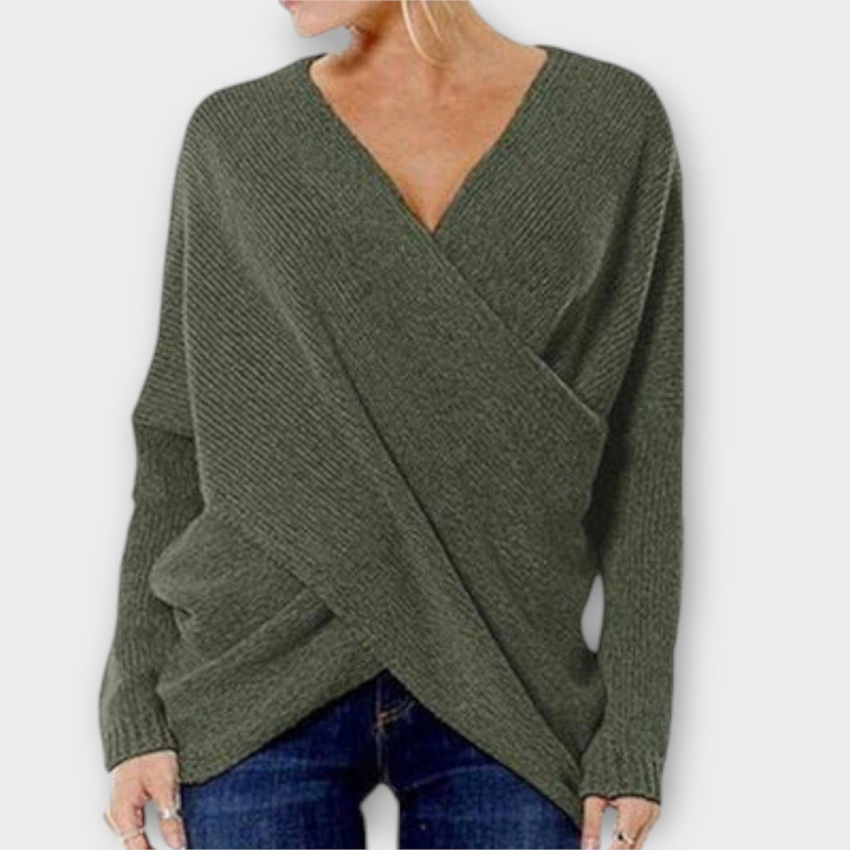 Aida™ - Elegant pullover med krydsdesign